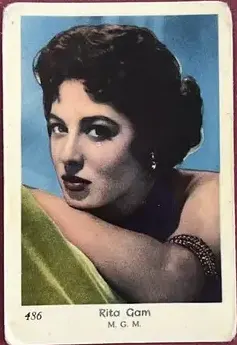 Rita Gam — 1955 Små nummer till vänster, äldre #486