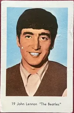 John Lennon — 1964 Mycket små nummer till vänster - mjukare papp #19