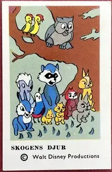 Skogens Djur — 1963-73 Disneybilder unnumbered