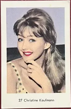 Christine Kaufmann — 1964 Mycket små nummer till vänster - mjukare papp #27