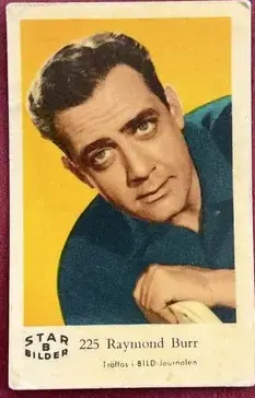 Raymond Burr — 1962 Star Bilder B #225