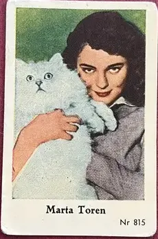 Marta Toren — 1955 Gamla långa nummerserien #815