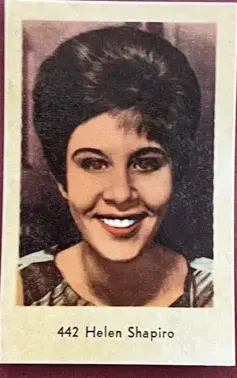 Helen Shapiro — 1963 Numbered Set 4 (301-451) #442