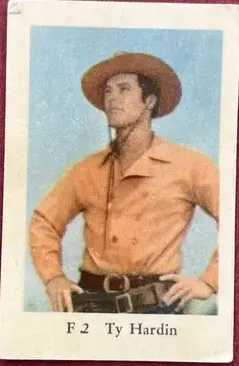 Ty Hardin — 1963 F Set (Straight Letters) #2