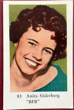 Anita Söderberg — 1962 Nummer till vänster, nya #83