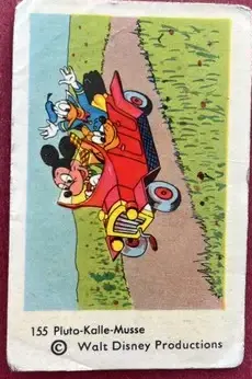 Pluto-Kalle-Musse — 1964 Små nummer till vänster, tjockare papp #155
