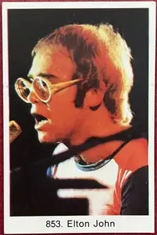 Elton John — 1978 Popbilder Period After Number IV #853