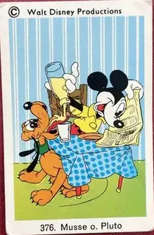Pluto — 1973-76 Disneybilder numbered #376