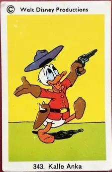 Donald Duck — 1973-76 Disneybilder numbered #343