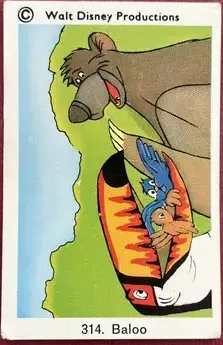 Baloo — 1973-76 Disneybilder numbered #314