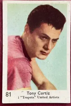 Tony Curtis — 1957 Large Number Studio Series #81