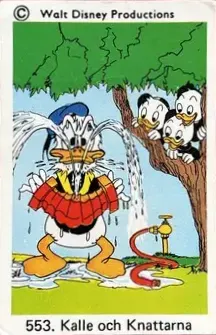 Dewey Duck — 1973-76 Disney Set Numbered #553
