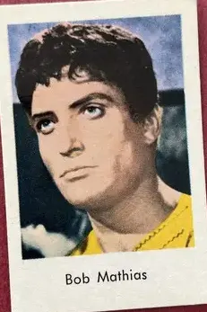 Bob Mathias — 1963 Unnumbered Set 2 (Sans Serif)