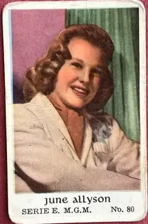 June Allyson — 1954 Serie E #80