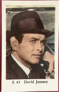 David Janssen — 1962 E Set (Straight Letters) #43