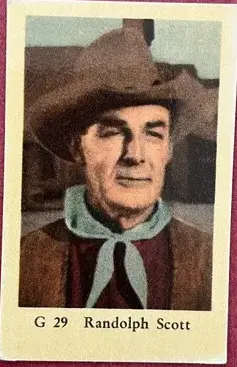 Randolph Scott — 1964 G Set #29