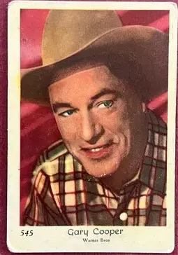 Gary Cooper — 1955 Små nummer till vänster, äldre #545