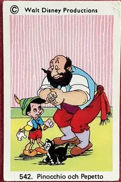 Pinocchio — 1973-76 Disney Set Numbered #542