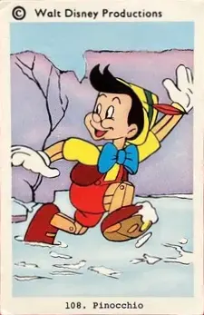 Pinocchio — 1973-76 Disney Set Numbered #108