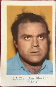 Dan Blocker — 1962 CA Set #218