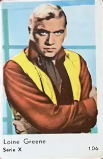 Lorne Greene — 1961 Serie X #106