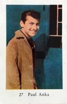 Paul Anka — 1962 Numbered Set 3 (1-300) #27