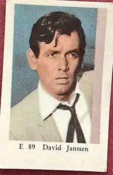 David Janssen — 1962 E Set (Straight Letters) #89