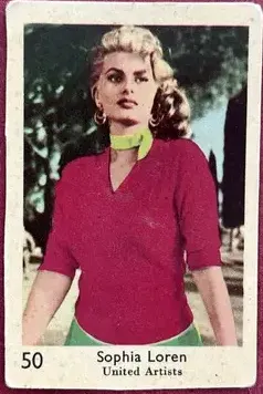 Sophia Loren — 1957 Large Number Studio Series #50