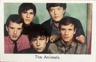 The Animals — 1966-68 Popbilder Unnumbered Series