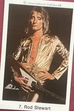 Rod Stewart — 1979 Popbilder Period After Number I #7
