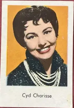 Cyd Charisse — 1963 Unnumbered Set 2 (Sans Serif)