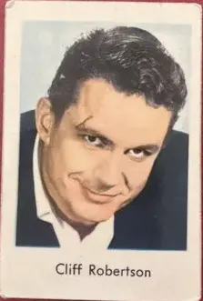 Cliff Robertson — 1963 Unnumbered Set 2 (Sans Serif)