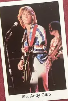 Andy Gibb — 1979 Popbilder Period After Number I #195
