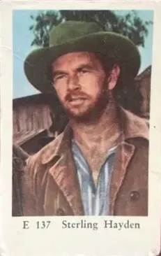 Sterling Hayden — 1962 E Set (Straight Letters) #137