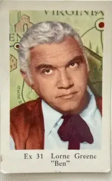 Lorne Greene — 1962 Ex Set #31
