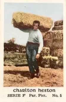 Charlton Heston — 1956 Serie F #5