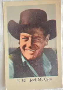 Joel McCrea — 1962 E Set (Straight Letters) #52