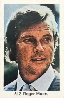 Roger Moore — 1974 Popbilder No Period I #512