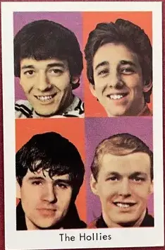 The Hollies 1966-68 Dutch Gum Popbilder Unnumbered Series Non-Sport Trading Card