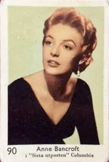 Anne Bancroft — 1957 Large Number Studio Series #90