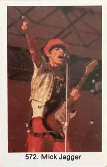 Mick Jagger — 1980 Popbilder Period After Number V #572