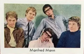 Manfred Mann — 1966-68 Popbilder Unnumbered Series