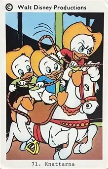 Huey Duck — 1973-76 Disney Set Numbered #71