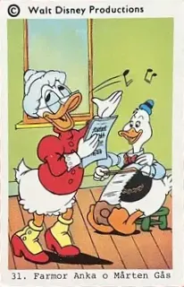 Gus Goose — 1973-76 Disney Set Numbered #31