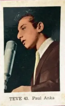 Paul Anka — 1962 TEVE Set #43