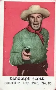 Randolph Scott — 1956 Serie F #85