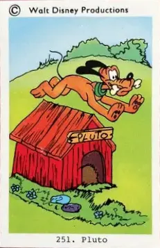 Pluto — 1973-76 Disney Set Numbered #251