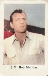 Bob Mathias — 1962 E Set (Straight Letters) #9
