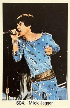 Mick Jagger — 1975 Popbilder Period After Number III #604