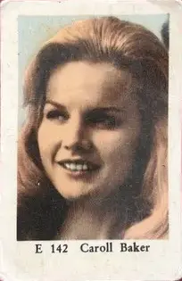 Carroll Baker — 1962 E Set (Straight Letters) #142